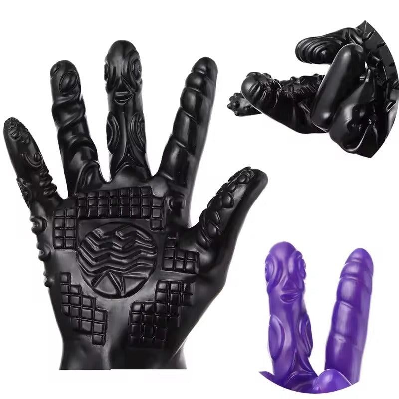 Erotic Finger Gloves for BDSM, Sex Kink & Plus Size Lingerie Play