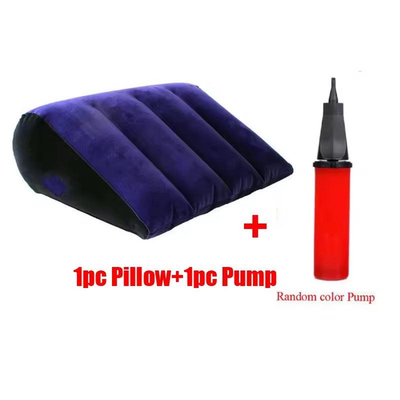 Vibrator Holder Sex Pillow || Inflatable Cylinder Cushion Wedge Dildo Hole || Love Position Aid for Couples || Comfortable Bedroom Furniture