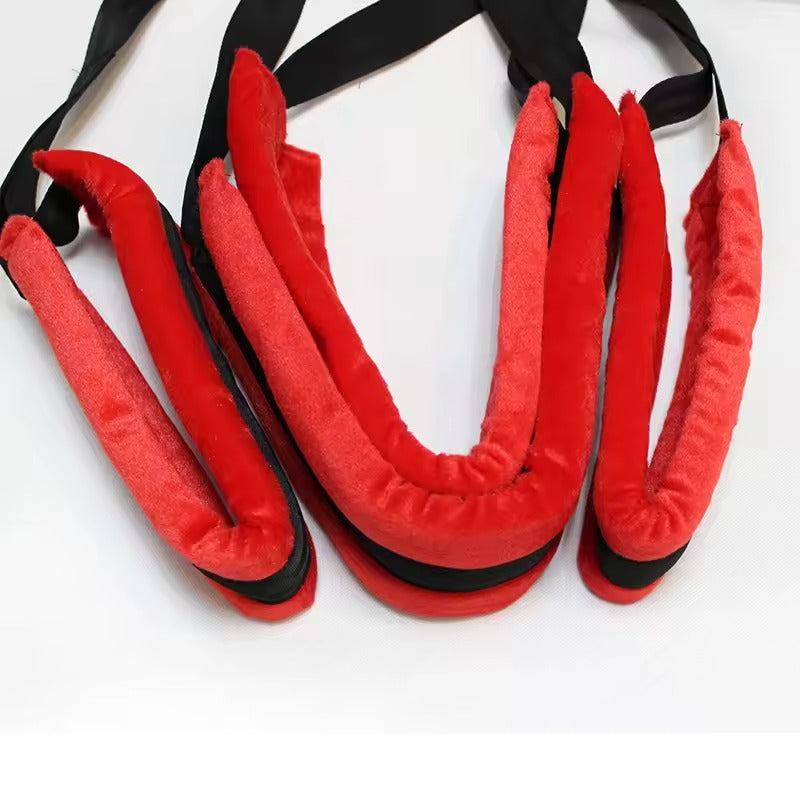 Handcrafted BDSM Bondage Rope Door Swing Kit || Erotic Game Sex Toy || Adult Hanging Furniture || Flirting Rope Straps | LGBT Bed Restraints