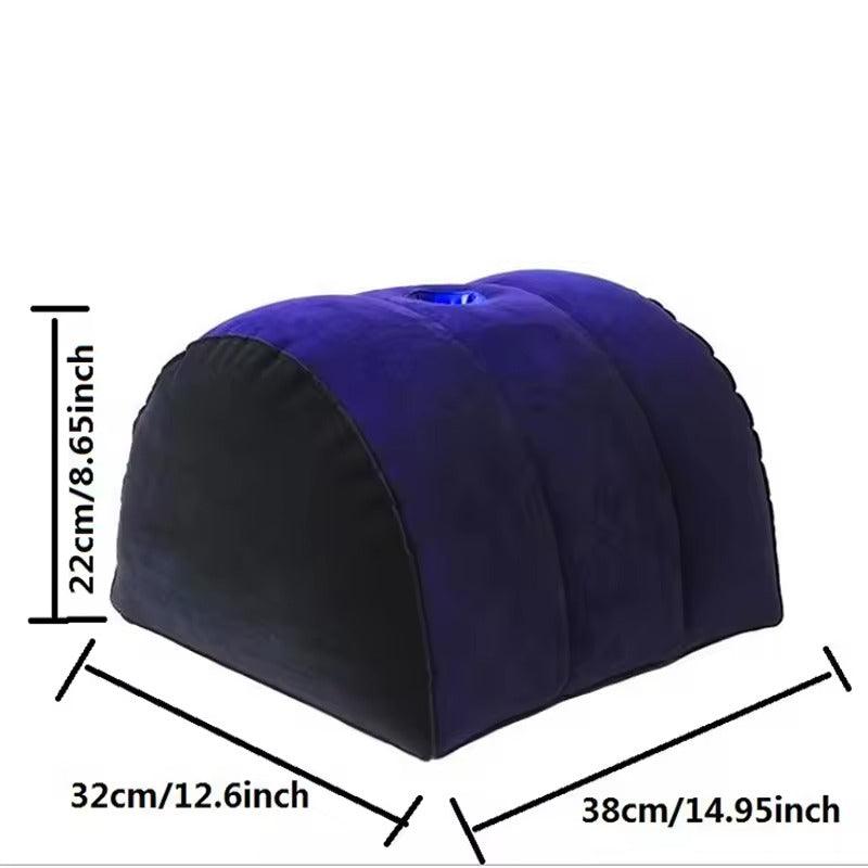 Vibrator Holder Sex Pillow || Inflatable Cylinder Cushion Wedge Dildo Hole || Love Position Aid for Couples || Comfortable Bedroom Furniture