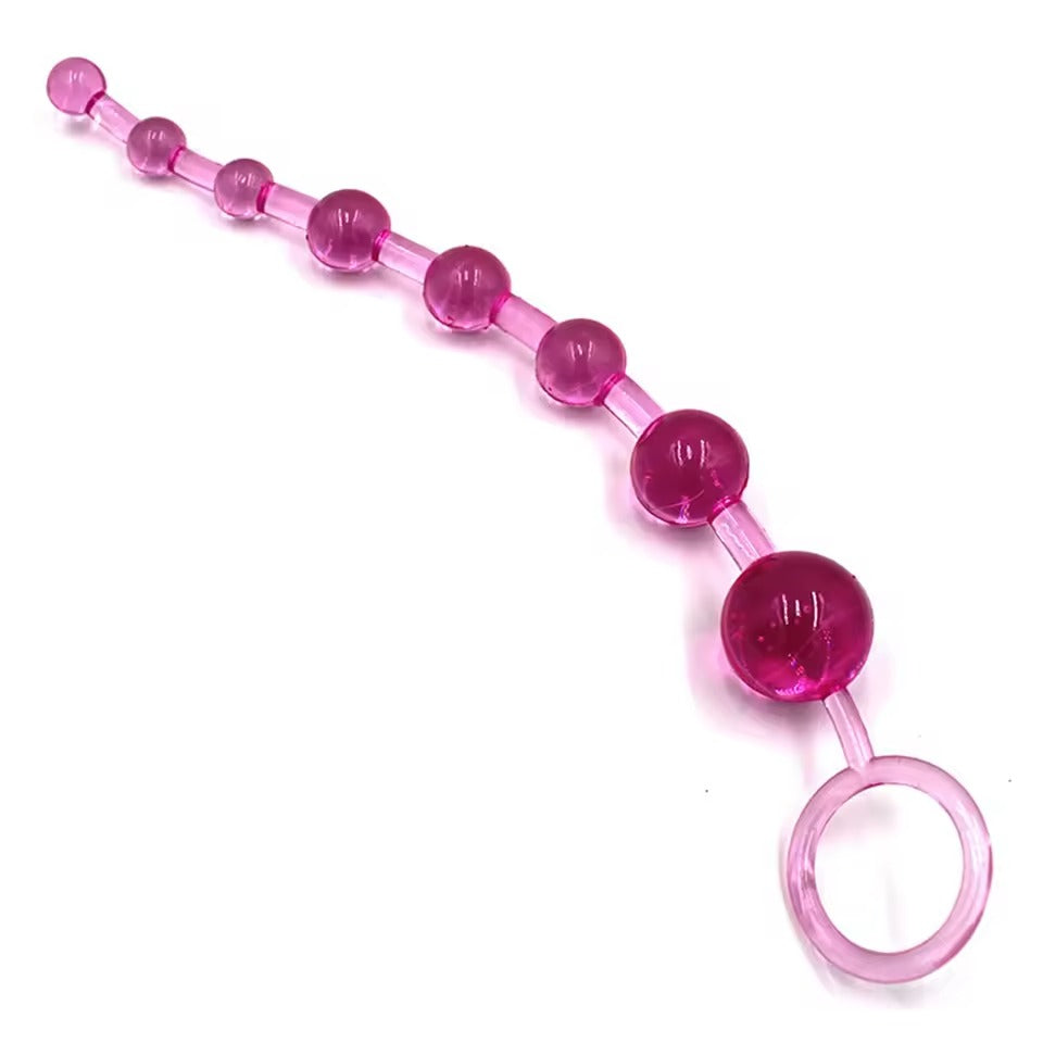 Jelly Anal Beads Prostate Orgasm Vagina Plug Play Pull Ring Ball Stimulator Butt Plug Sex Product for Men and Women