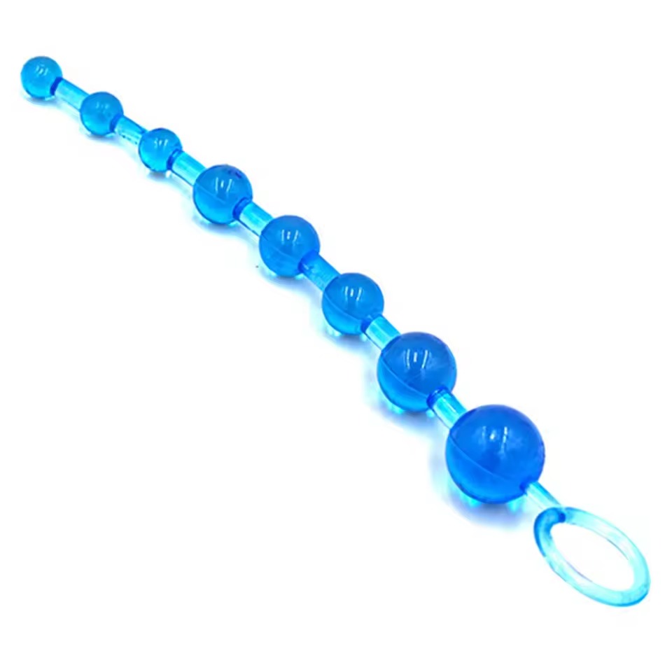 Jelly Anal Beads Prostate Orgasm Vagina Plug Play Pull Ring Ball Stimulator Butt Plug Sex Product for Men and Women