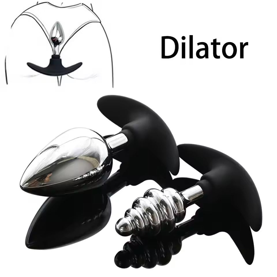 Metal Anal Plug Dilator for BDSM, Sex Kink & Plus Size Lingerie Fun