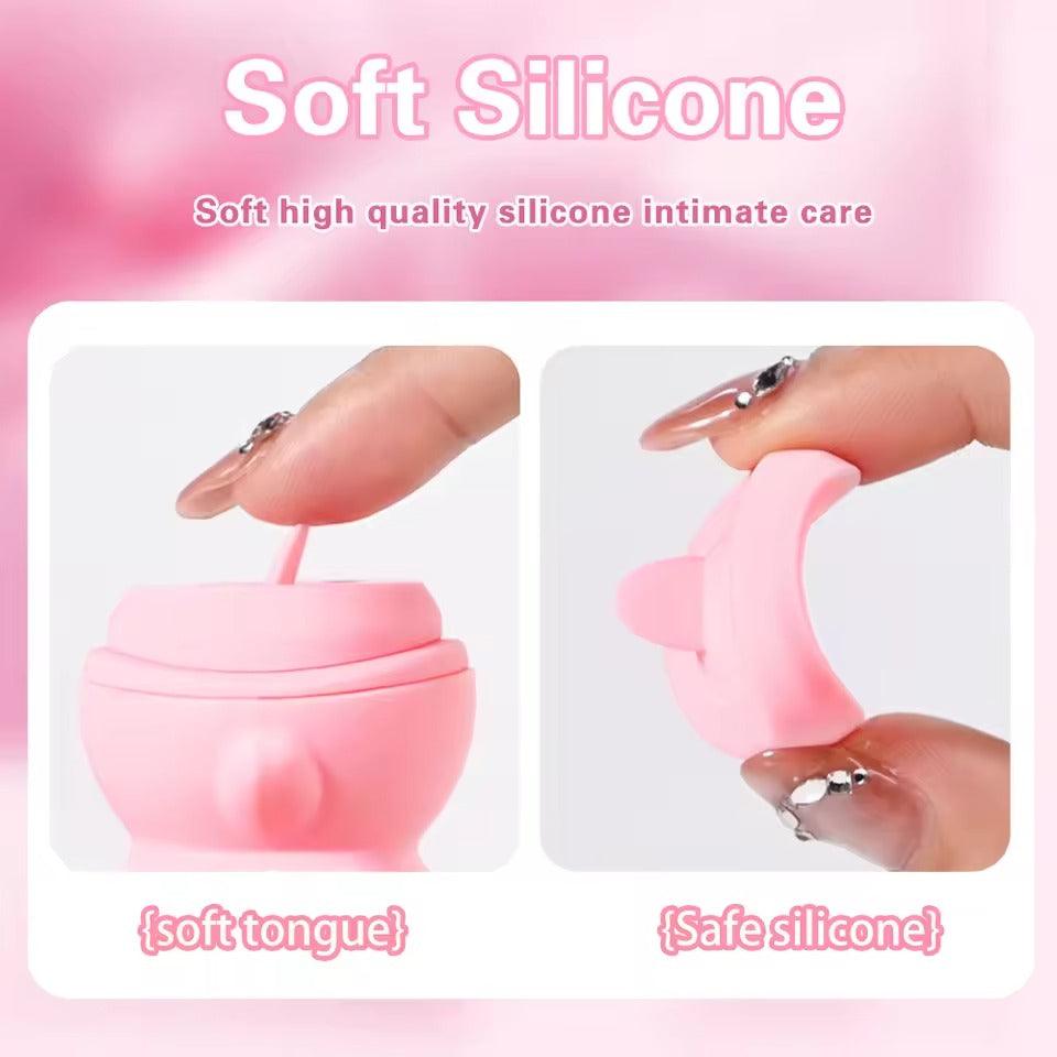 Discreet Tongue Licking Pocket Vibrator || Clitoris Nipple Sucking Stimulator || Women's Erotic Sex Toy || Small & Cute || Vaginal Massage