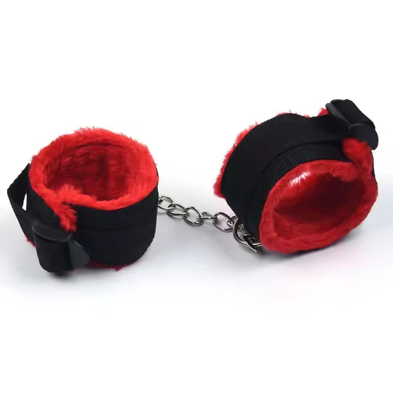 Handcrafted PU Leather Paddle Handcuffs Set || Wrist Shackles in Black/White/Rose || Adjustable Bondage Slave BDSM Accessories || LGBT Lgbtq