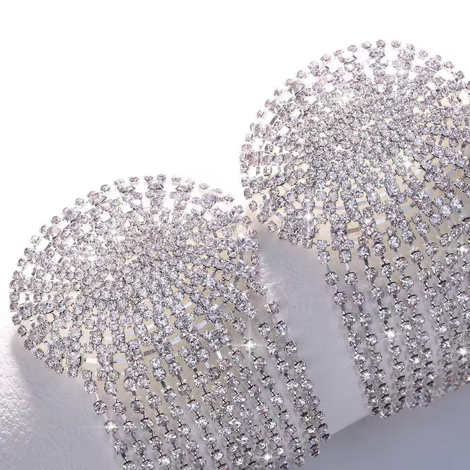 Handcrafted Metallic Nipple Cover Pasties Set || Women's Reusable Self-Adhesive Bra Tape || Variety of Shapes & Colours || Kinky Sexy BDSM