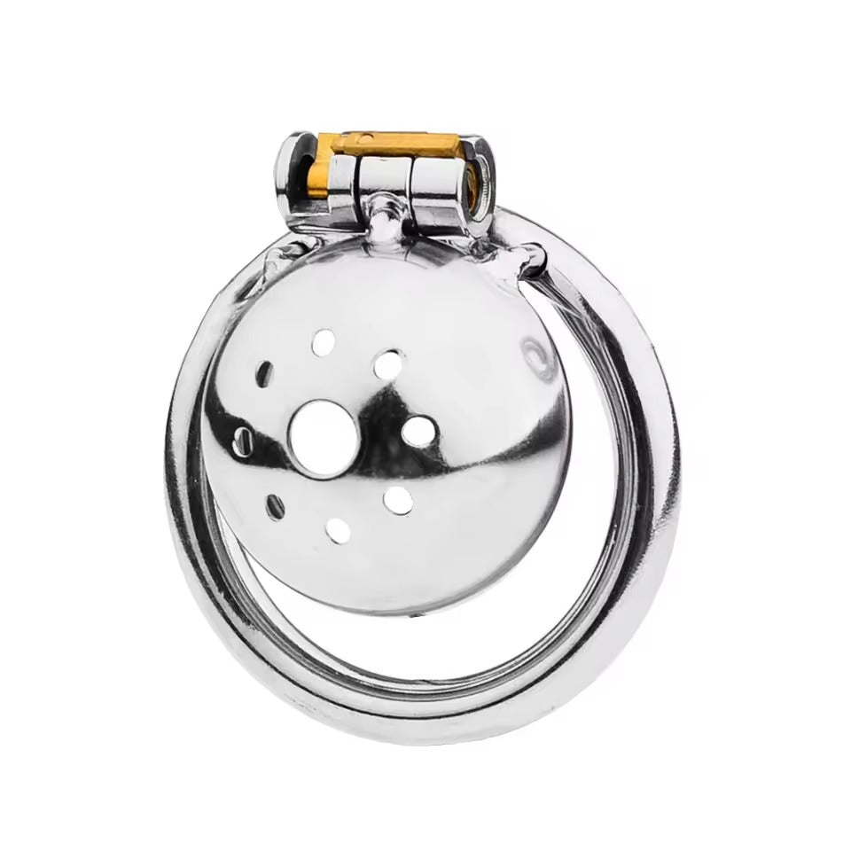 Male Small Chastity Cage with Urethral Plug || Stainless Steel Bird Device || Discreet BDSM Prison || 3 Ring Sizes Available Sissy Kinky Gay