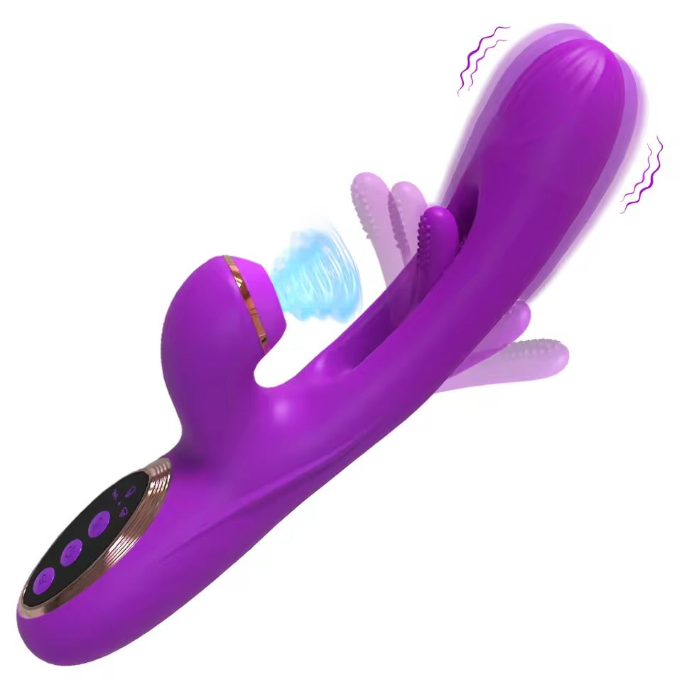 Triple Stimulation Tapping Vibrator for Women || Clitoral Sucker & Rabbit Vibrator || Powerful Female Sex Toy || Clit Flapping Stimulator