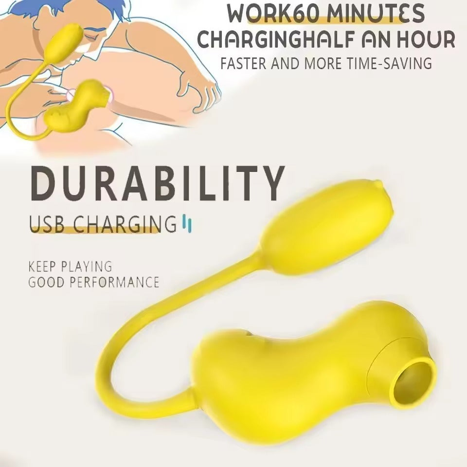 UK 2 in 1 Clit & Vagina Plug || Sucking n Licking Simulator || Adult Toy for Women n Men | Couples Solo Lesbian Bedroom Restraint BDSM Games