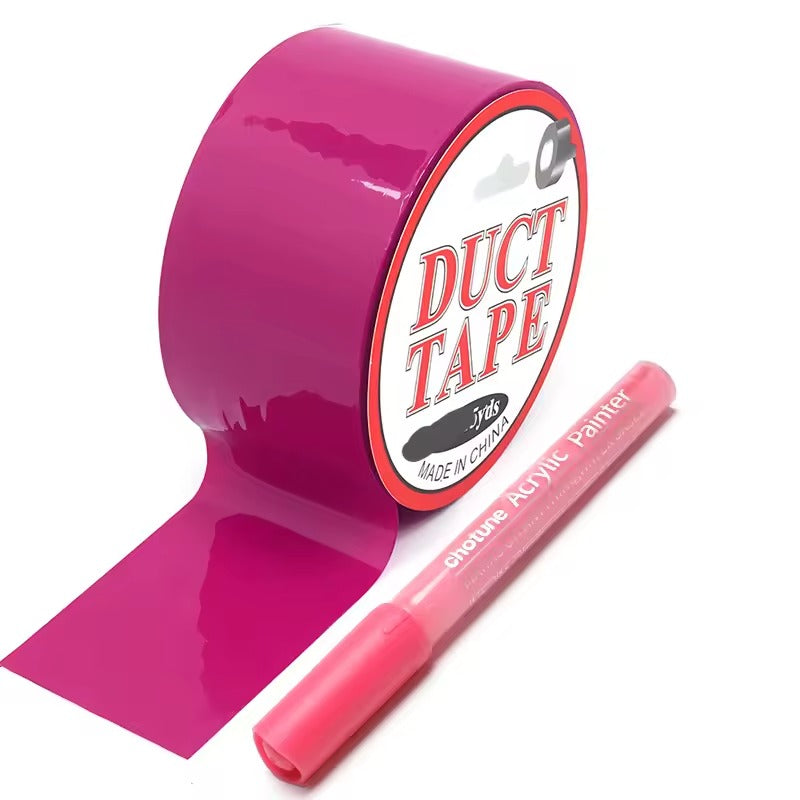 BDSM Bondage Tape || PVC Self-Adhesive Restraint Electrostatic Belt || Provocative Slave Harness || Adult Couples Play Kit with Body Pen Set