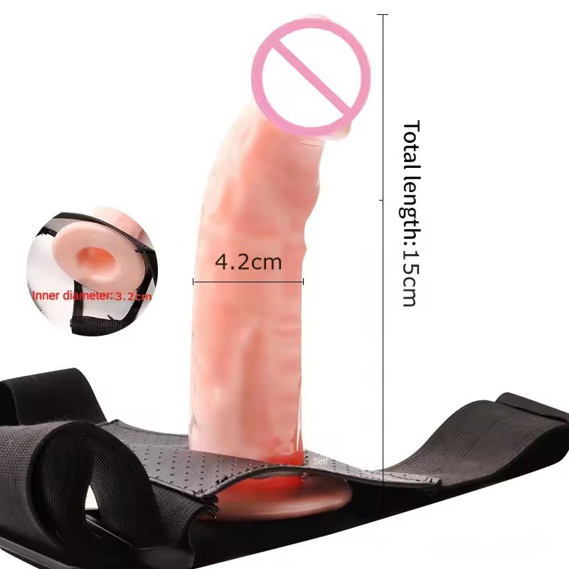 Strap-On Dildo Panties || Wearable Hollow Penis || Strapon Dildo Pants Harness Belt || Sex Toy for Women and Gay Couples | Bedroom Restraint