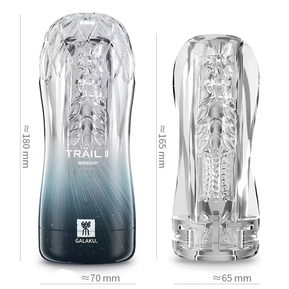 Reusable Vacuum Sex Cup, Soft and Transparent, Gorgeous Vagina, Male Masturbator Cup with Pocket, Endurance Training Toys for Men, Sex Toys