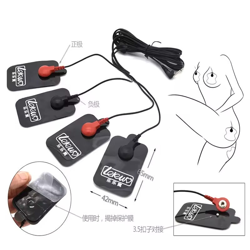 Reusable Electrosex Pad, Self Adhesive Electric Shock Electro Therapy Pad for Electrical Stimulation, Adult Sex Toy