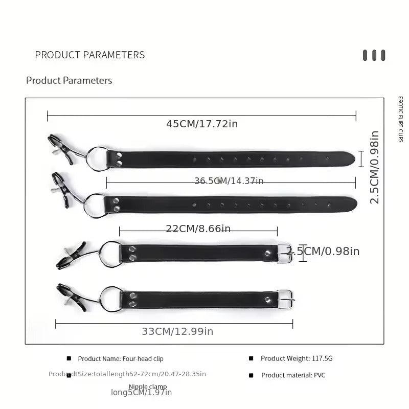 BDSM Labia Spreader & Clip || Nipple and Clitoris Stimulator || Vagina Opener for SM Bondage || Adult Sex Toys for Women | Bedroom Restraint