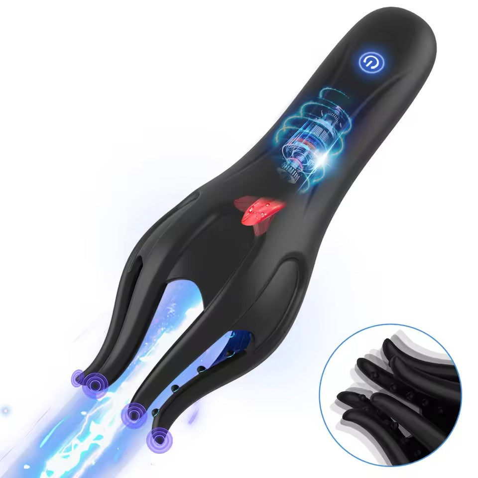 10-Modes Male Vibrator Glans Pleasure || Penis Massage Masturbator || Intense Pleasure Sex Toy for Men || Gay Bondage Solo LGBT Bedroom Bed