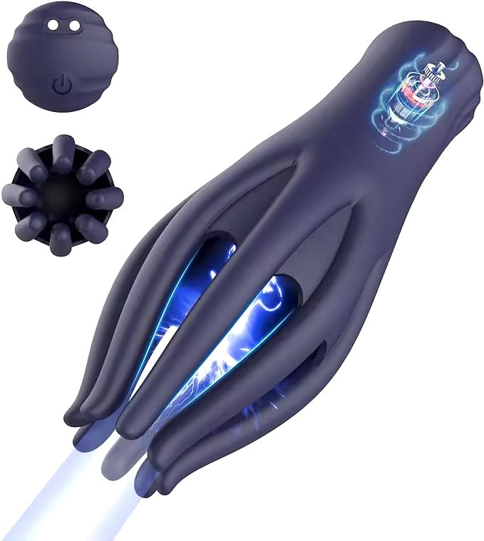 10-Modes Male Vibrator Glans Pleasure || Penis Massage Masturbator || Intense Pleasure Sex Toy for Men || Gay Bondage Solo LGBT Bedroom Bed