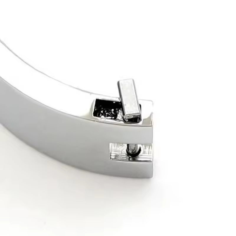 Stainless Steel BDSM Collar || Metal Neck Collar for Slave Role Play || 12cm Fetish Restraint Necklace || Women's Slave Bondage Accessory