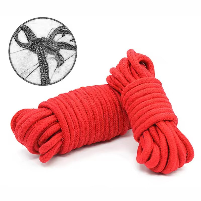 Silk Bound Cotton Rope Couple Sexy Play Castration Bondage Body Bound Role-Player Shibari Fetishism Flirting Pornographic Products