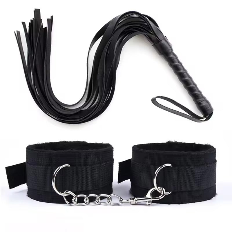 Handcrafted PU Leather Paddle Handcuffs Set || Wrist Shackles in Black/White/Rose || Adjustable Bondage Slave BDSM Accessories || LGBT Lgbtq