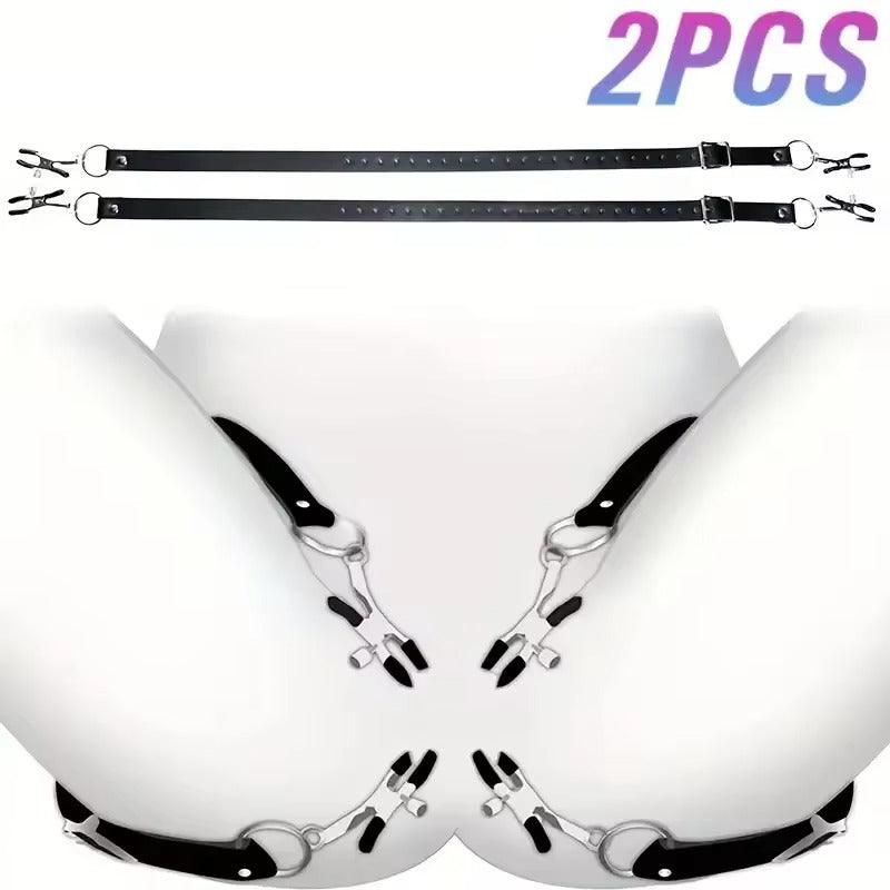 BDSM Labia Spreader & Clip || Nipple and Clitoris Stimulator || Vagina Opener for SM Bondage || Adult Sex Toys for Women | Bedroom Restraint