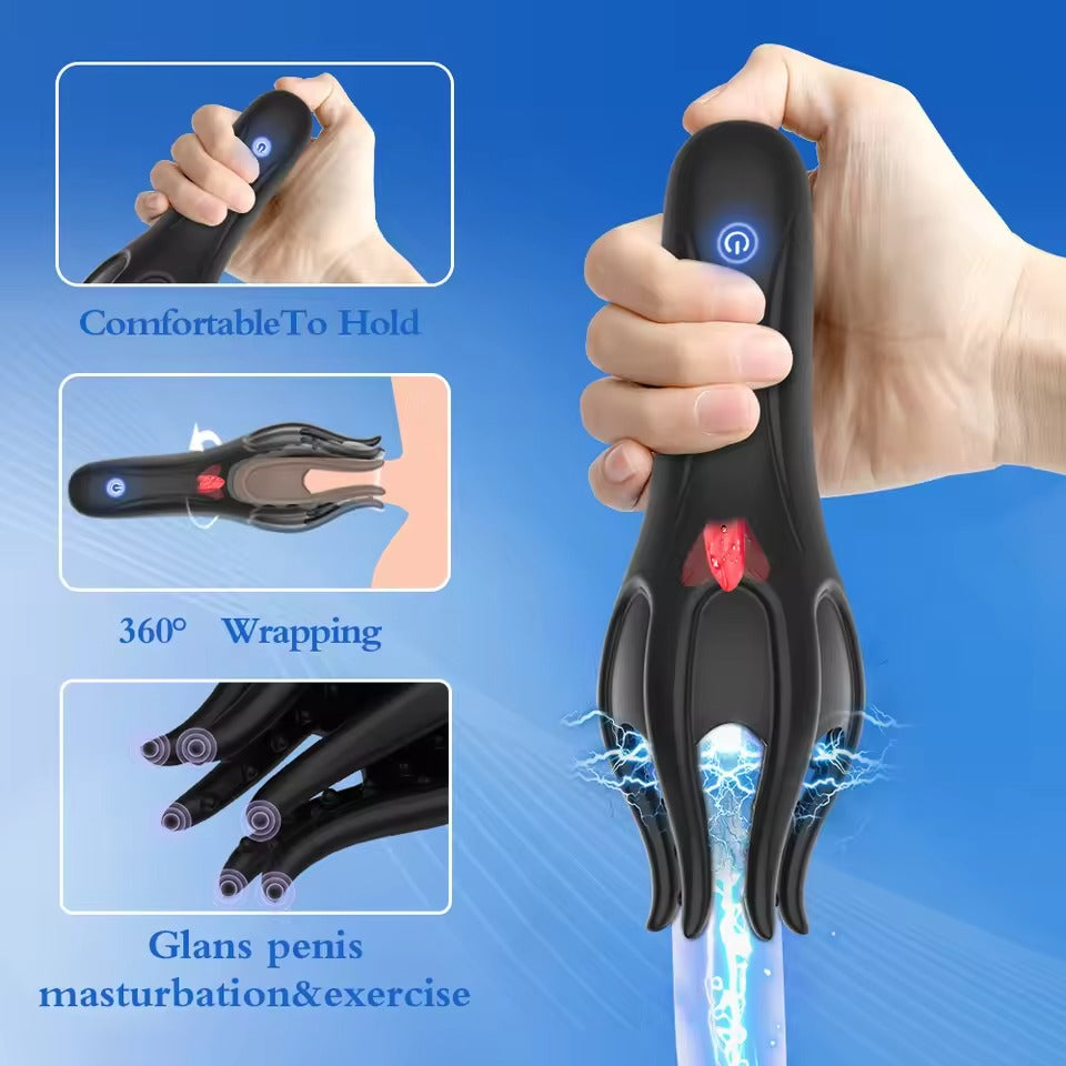 10-Modes Male Vibrator Glans Pleasure || Penis Massage Masturbator || Intense Pleasure Sex Toy for Men || Gay Bondage Solo LGBT Bedroom Bed