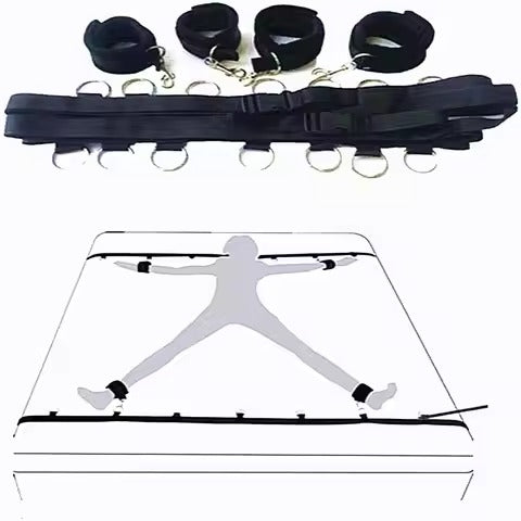 Handcrafted BDSM Bondage Rope Door Swing Kit || Erotic Game Sex Toy || Adult Hanging Furniture || Flirting Rope Straps | LGBT Bed Restraints