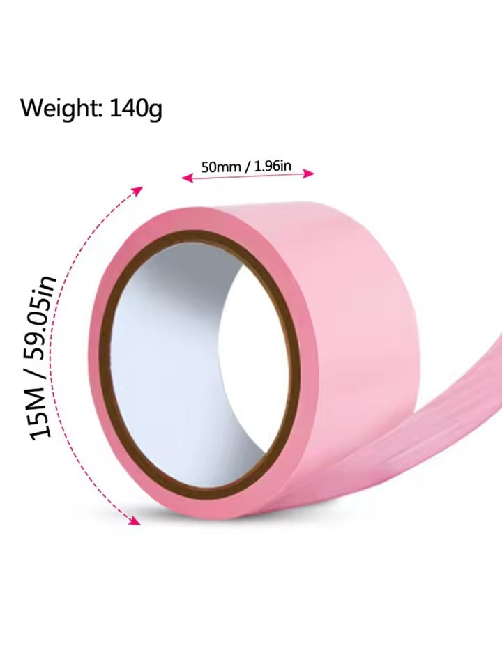 BDSM Bondage Tape || PVC Self-Adhesive Restraint Electrostatic Belt || Provocative Slave Harness || Adult Couples Play Kit with Body Pen Set