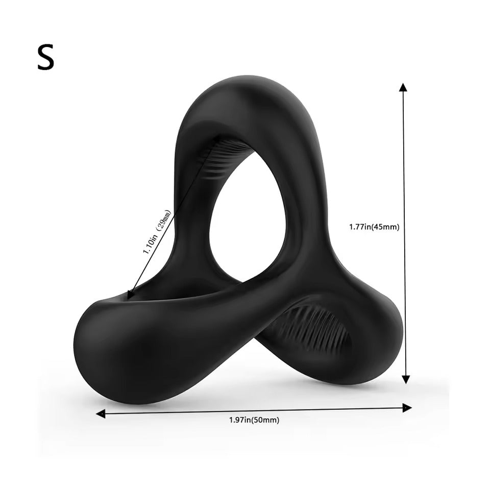 Silicone Penis Ring Set || Reusable Cock Rings for Men || Enhancer Rings - Prolonged Experience || Various Sizes, Bedroom Bed Restraints Gay