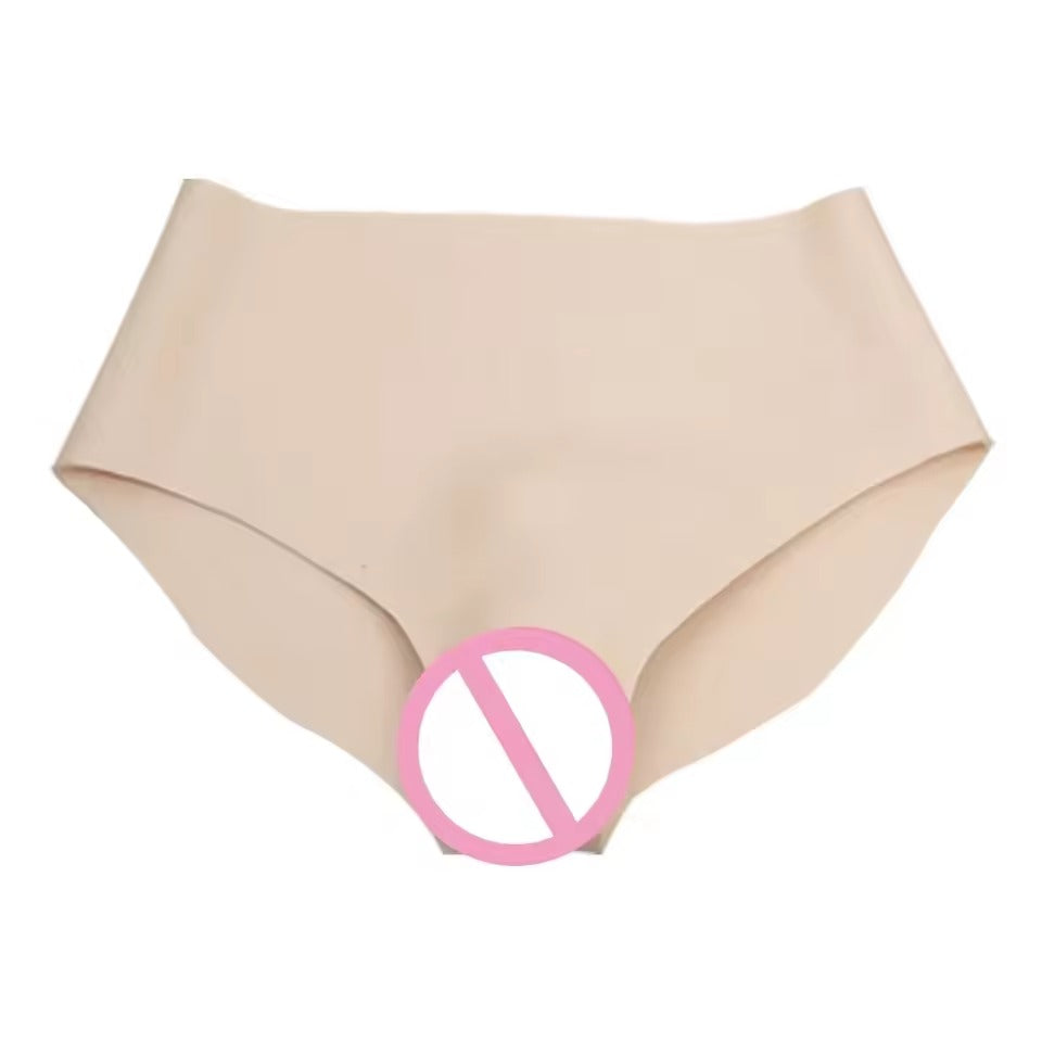 Silicone Fake Vagina Underwear for Crossdressing || Penis Concealment Drag Queen Sissy Pants|| Ivory, Light Beige, Tan || Discreet Shipping