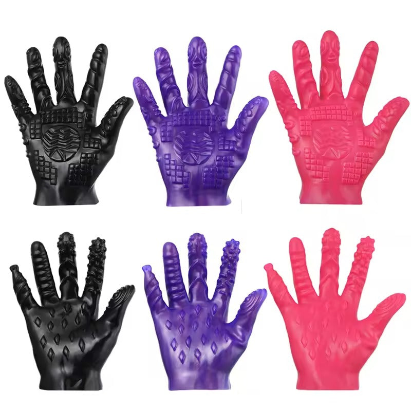 Masturbation Erotic Finger Gloves || Adult Couples' Intimate Massage BDSM Toy || Nipple & Breast Stimulating Accessory || Premium Material