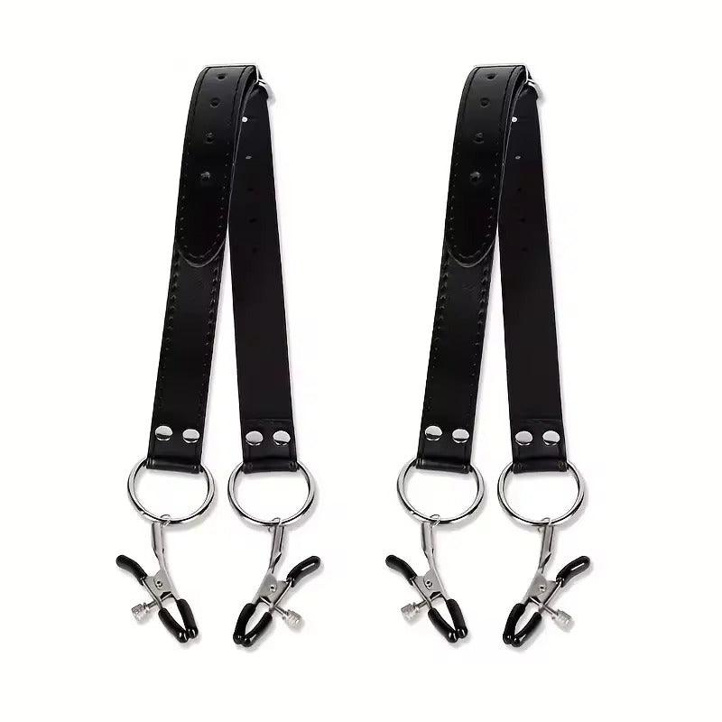BDSM Labia Spreader & Clip || Nipple and Clitoris Stimulator || Vagina Opener for SM Bondage || Adult Sex Toys for Women | Bedroom Restraint