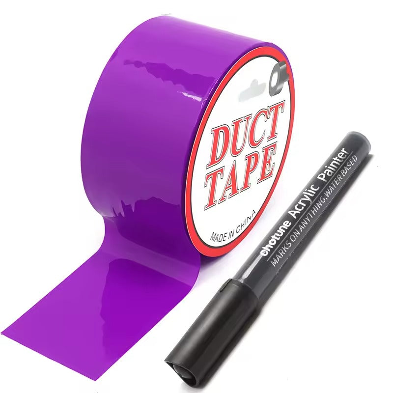 BDSM Bondage Tape || PVC Self-Adhesive Restraint Electrostatic Belt || Provocative Slave Harness || Adult Couples Play Kit with Body Pen Set