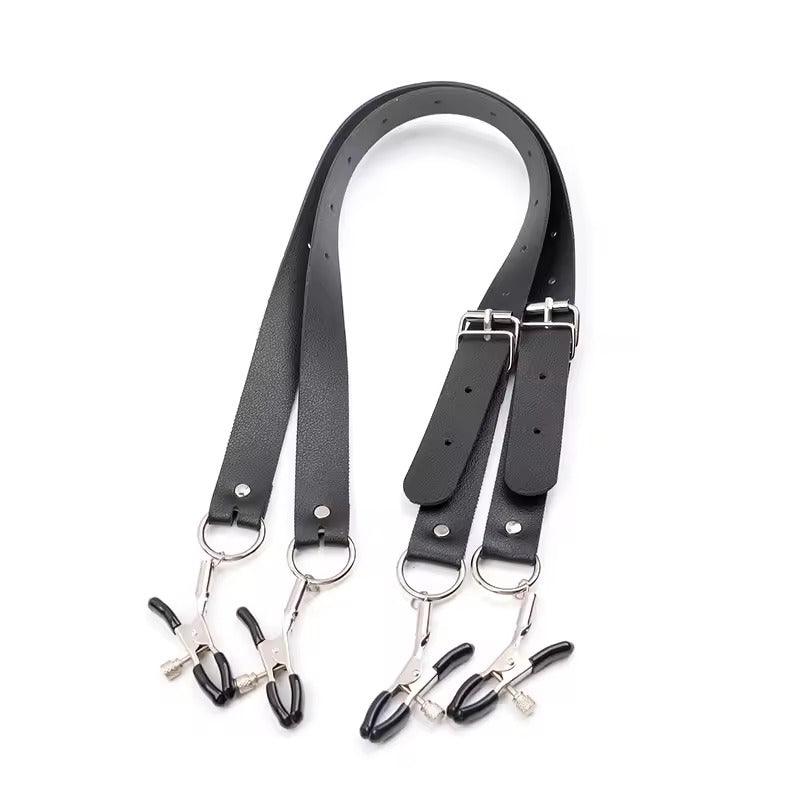 BDSM Labia Spreader & Clip || Nipple and Clitoris Stimulator || Vagina Opener for SM Bondage || Adult Sex Toys for Women | Bedroom Restraint