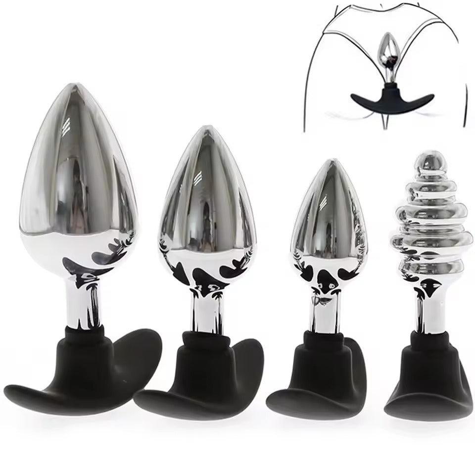BDSM Metal Anal Plug Stainless Steel Butt Plug Dilator Dildo Massager Spiral Sex Toys Washing Washing Washing Washing