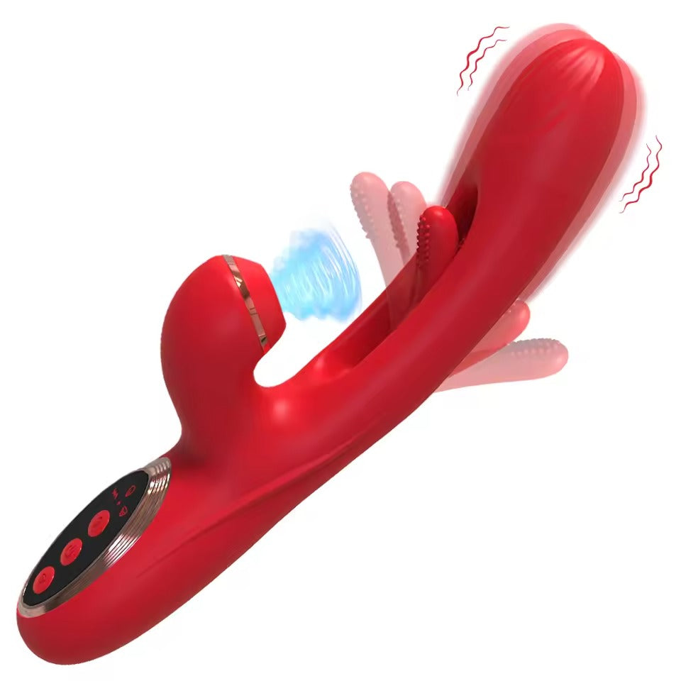 Triple Stimulation Tapping Vibrator for Women || Clitoral Sucker & Rabbit Vibrator || Powerful Female Sex Toy || Clit Flapping Stimulator
