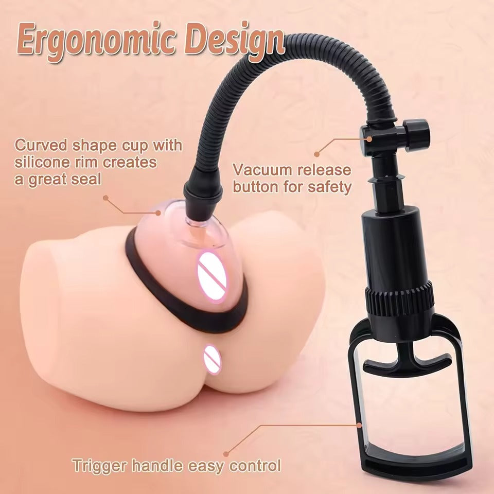 Vacuum Pussy Pump Clit Suction || Women's Enhancement with 2 Cups || Labia Tit Breast Boob Clitoris || Solo & Couple || Discreet Packaging