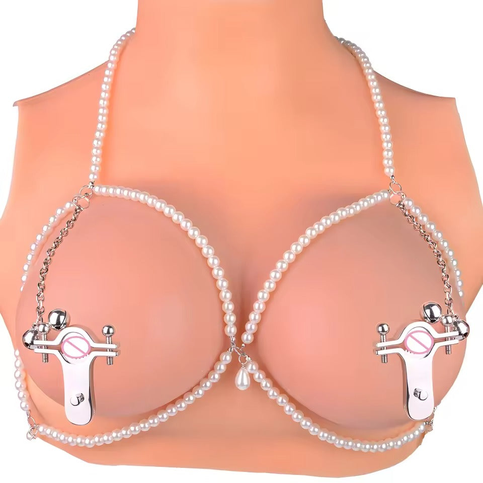 QKKQ Stainless Steel Teeth Nipple Clamps Breast Restraints Nipples Stimulation Female Masturbation Sex Toys BDSM Erotic Game 18+
