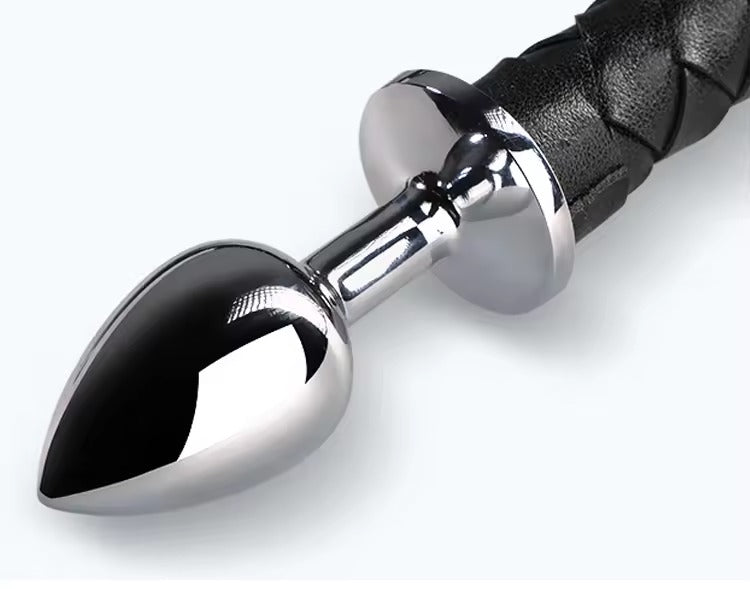 1 Unit BDSM PU Horse Tail Leather Triangle Anal Plug Flirting Toy SM Alternative Multi-purpose Demon Tail Adult Sex Toy