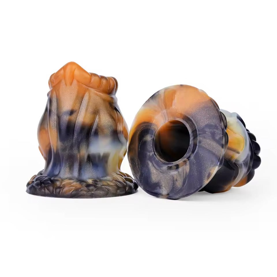 Fake Fantasy Silicone Hollow Anal Plug Expansion Multi Color Voyeur Kot Anal Speculum Sex Toys for Women Men