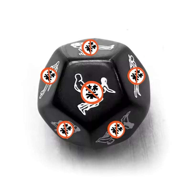 Handcrafted 12-Face Luminous Scorpion Dice Set || Multi-Faced Erotic Game || Fun & Adventurous Sex Toy || Couples' Intimate Play Accessory