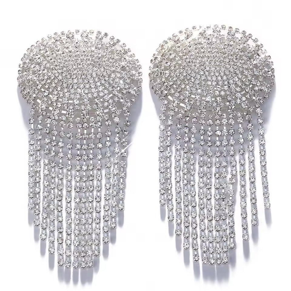 Handcrafted Metallic Nipple Cover Pasties Set || Women's Reusable Self-Adhesive Bra Tape || Variety of Shapes & Colours || Kinky Sexy BDSM