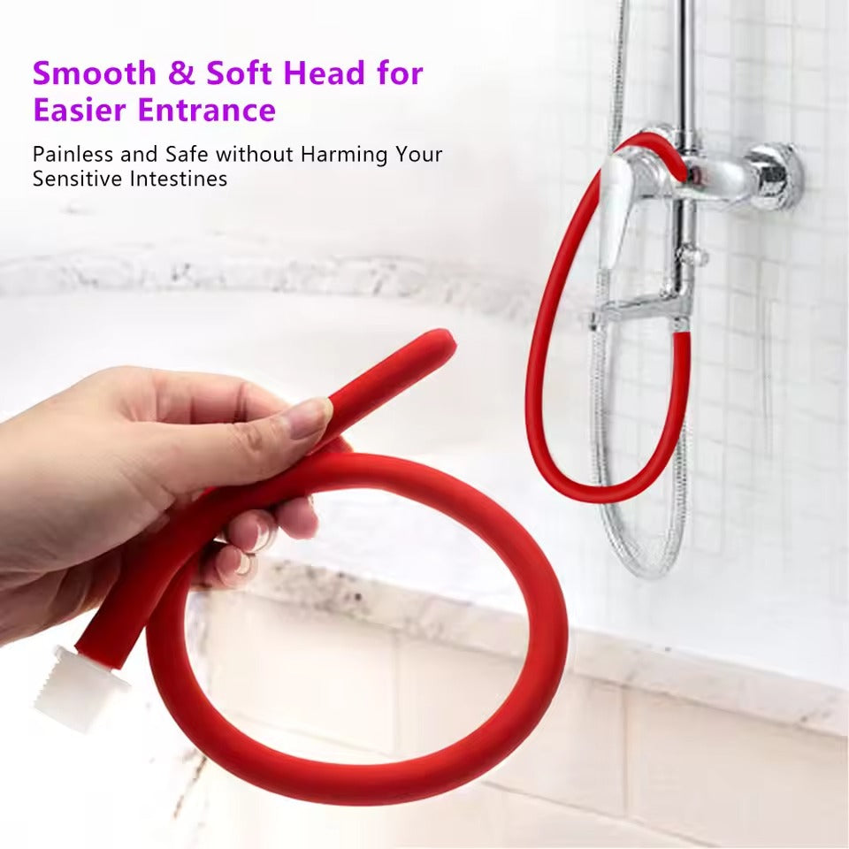 50 to 200cm Fist Anal Douche Gel Hose Silicone Tube Enema Syringe Anal Shower Cleaning Plugs Butt Nostril Tip Faucet Gay Sex Toys