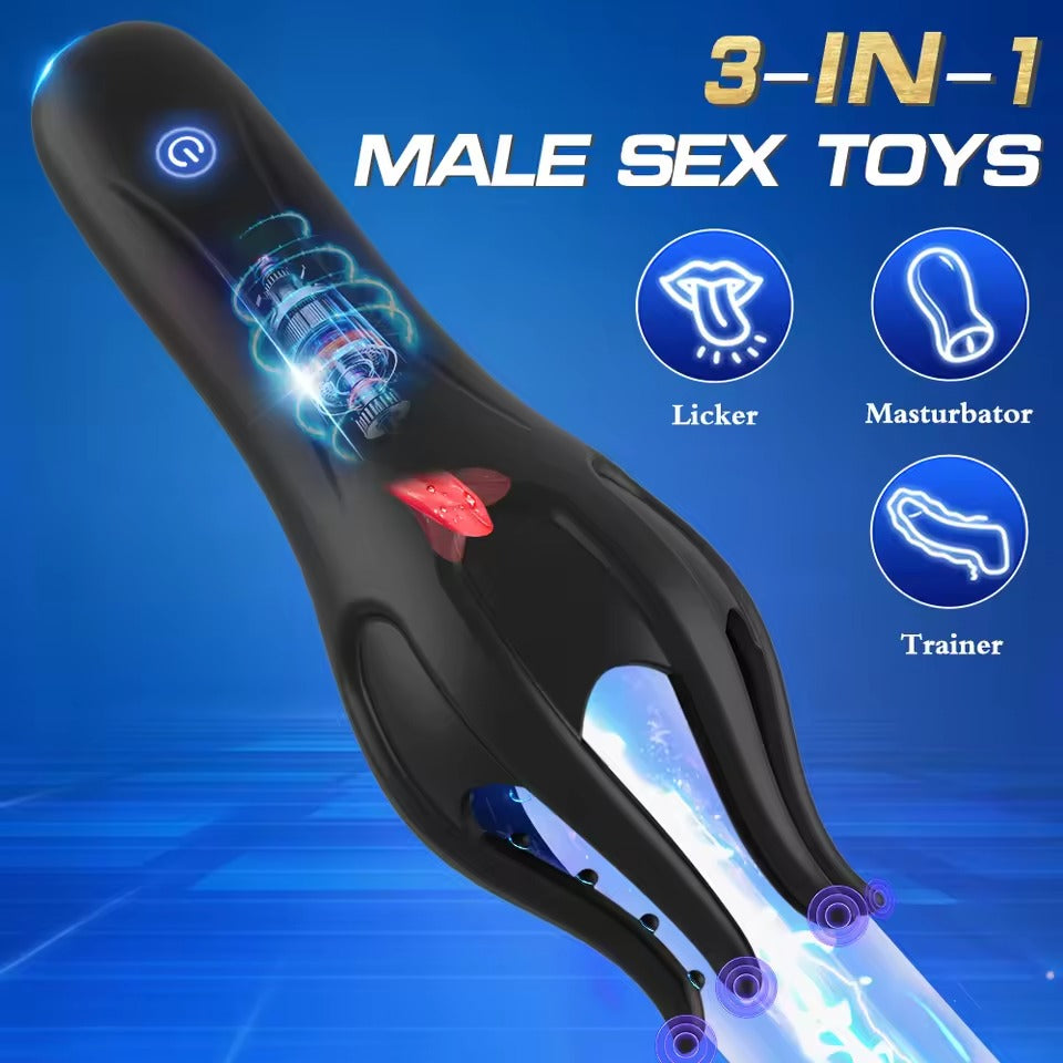 10-Modes Male Vibrator Glans Pleasure || Penis Massage Masturbator || Intense Pleasure Sex Toy for Men || Gay Bondage Solo LGBT Bedroom Bed
