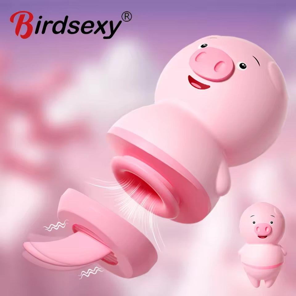 Discreet Tongue Licking Pocket Vibrator || Clitoris Nipple Sucking Stimulator || Women's Erotic Sex Toy || Small & Cute || Vaginal Massage