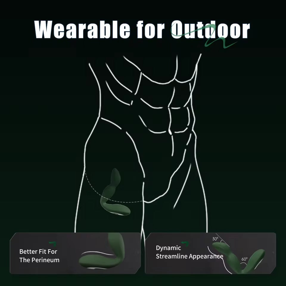 Jissbon Prostate Massager Anal Vibrator Anal Plug Anal Penetration 20 Dual Pleasure Modes Sexy Anal Vibrator for Adults Men