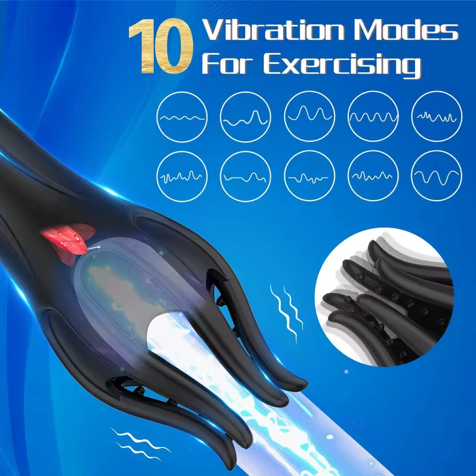 10-Modes Male Vibrator Glans Pleasure || Penis Massage Masturbator || Intense Pleasure Sex Toy for Men || Gay Bondage Solo LGBT Bedroom Bed