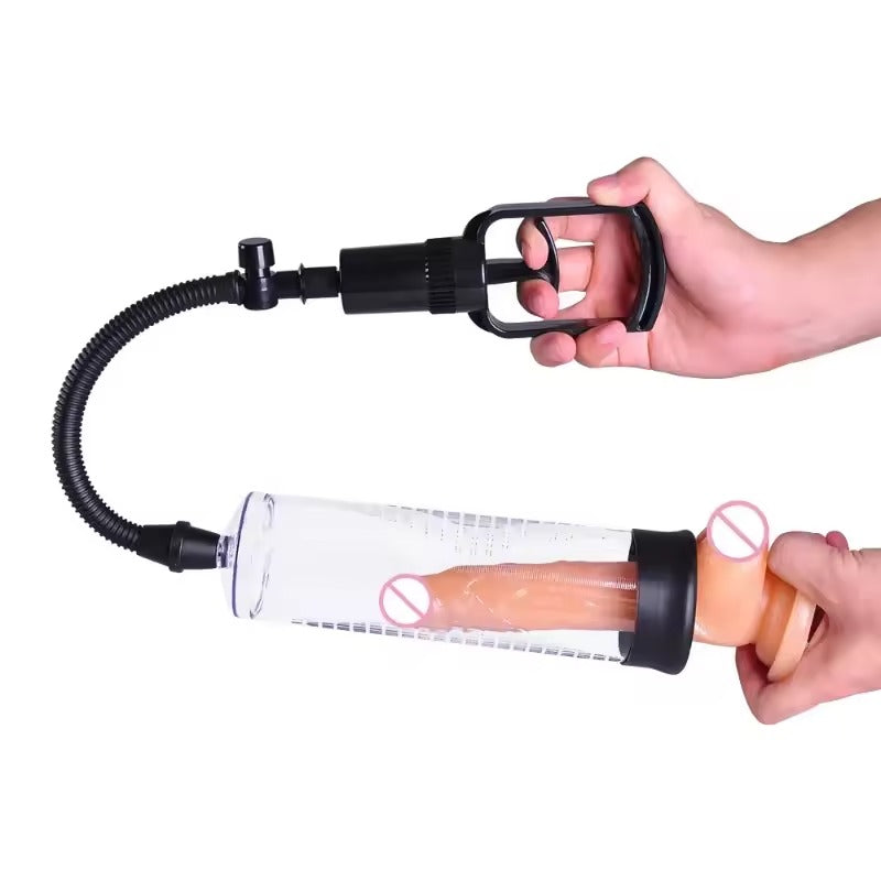 Trigger Penis Pump Enlarger with Power Gauge || Suction Vacuum Extender for Erection Enhancement || UK Discreet Pleasure | Powerful Gay LGBT