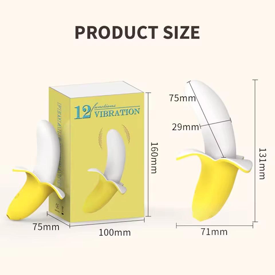 Silicone Banana Vibrator || Orgasm Stimulator and Masturbator || Adult Sex Toys for Women Gay || Vagina & Anus Play || Fantasy Weird Kinky