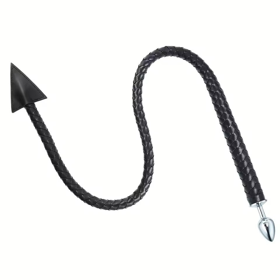 1 Unit BDSM PU Horse Tail Leather Triangle Anal Plug Flirting Toy SM Alternative Multi-purpose Demon Tail Adult Sex Toy