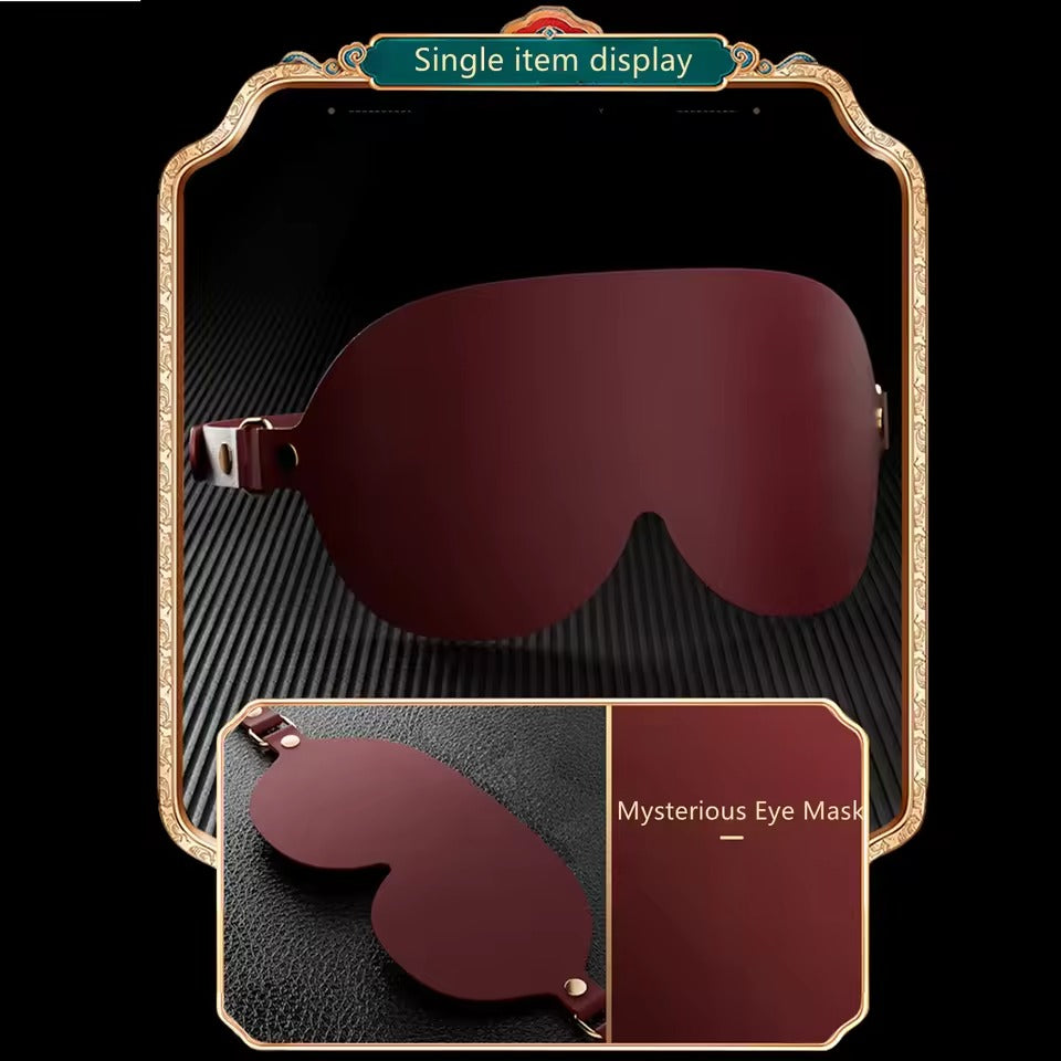 BDSM Restraints and Eye Mask Set - 14 Pieces